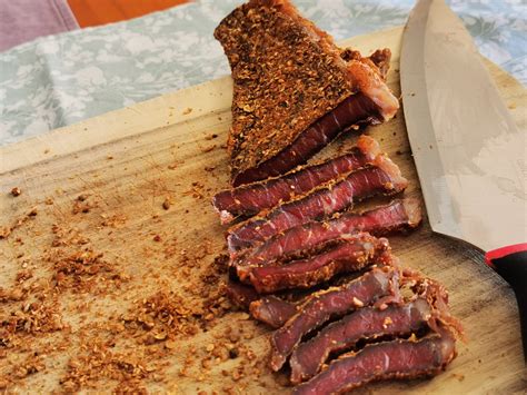 Biltong or jerky recipe from corned beef a tasty keto snack ← Basic Lowdown.. No waffle