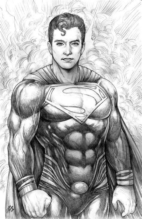 Superman pencils by johnbecaro on DeviantArt