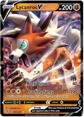 Lycanroc VMAX - Evolving Skies #92 Pokemon Card