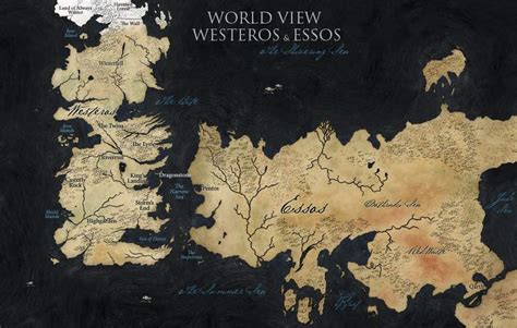 Mapa de Westeros e Essos | Game Of Thrones BR Amino