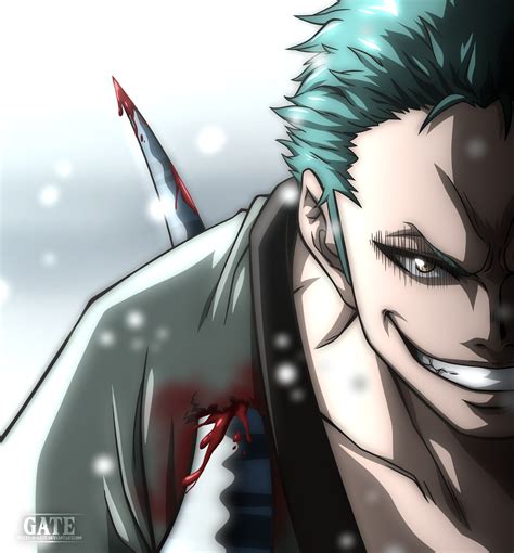 One Piece Chapter 937 - Zoro's Demon Smile by Pisces-D-Gate on DeviantArt
