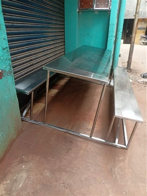 Polished Stainless Steel Tea Table at Rs 27000 in Chennai | ID: 25517021791