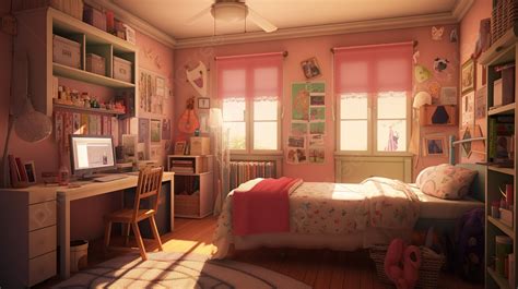 Very Pretty Room Background, Bedroom For Anime Kid, Cute Picture Of ...