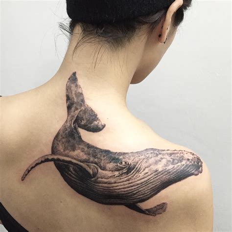 타투이스트 홍담(弘潭) on Instagram: “whale 대왕고래 #whaletattoo #blacktattoo # ...