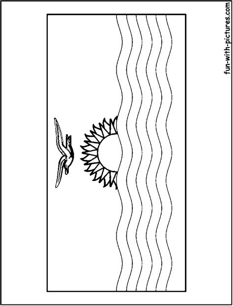 Kiribati Flag Coloring Page