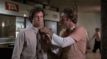 Airplane Movie GIF - Punched Mad Angry - Discover & Share GIFs