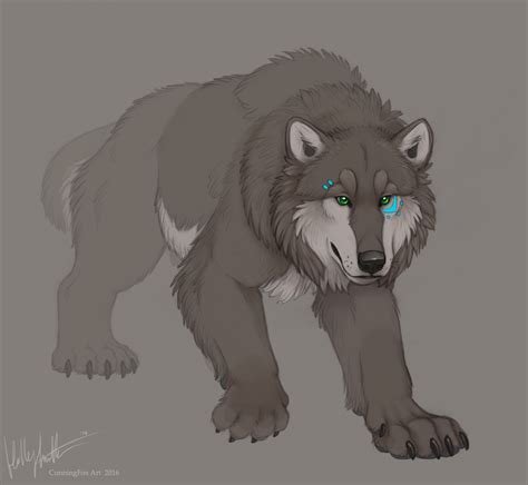 Wolfbear in the mists by Bear-hybrid on DeviantArt