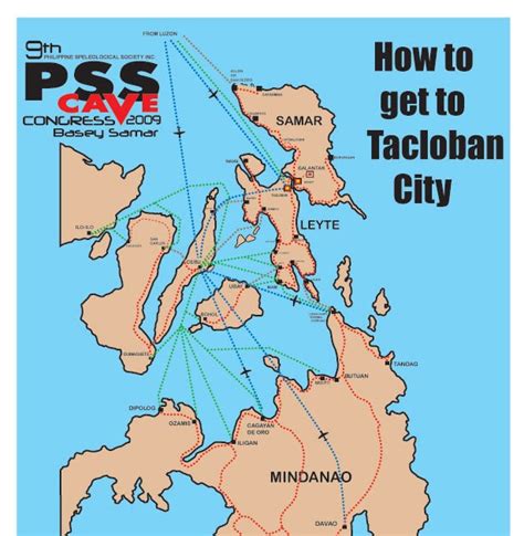 Philippine Speleological Society Weblog: Map To Tacloban City