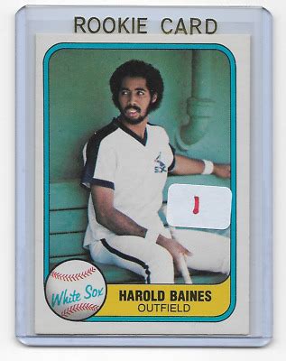 Harold Baines 1981 Fleer Rookie Card #346 HOF scan 1 | eBay