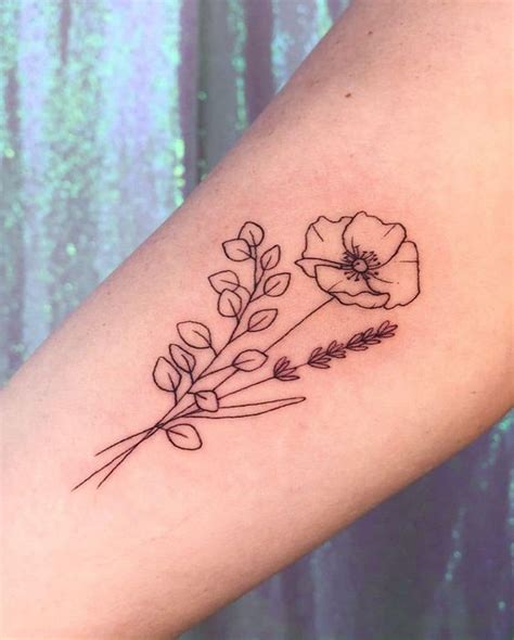 August Birth Flower Tattoo Designs - Design Talk