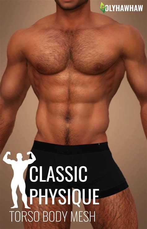 BODY - CLASSIC PHYSIQUE | Golyhawhaw | The sims 4 skin, Sims 4 body ...