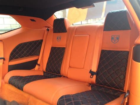 dodge challenger orange and black interior custom seats door panels | Black dodge charger, Dodge ...