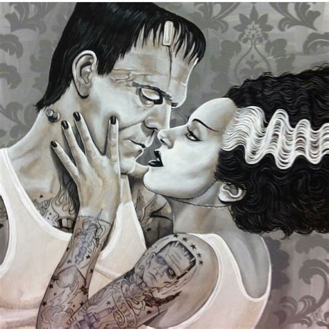 The art of Mike Bell | Frankenstein art, Horror art, Bride of frankenstein