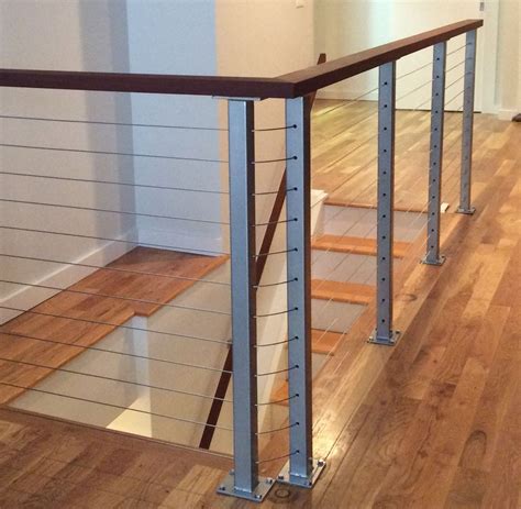 Interior Cable Railing with Hardwood by SDCR | Cable railing interior, Stair railing design, Diy ...