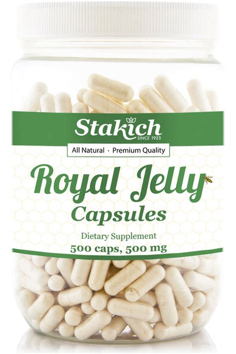 Royal Jelly Capsules - 500mg - Stakich