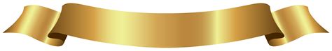 Gold Ribbon Banner Png Clip Art Library - Riset