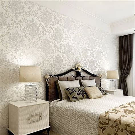 Hot sale Home Decoration Pure White Wallpaper For Living room bedroom ...