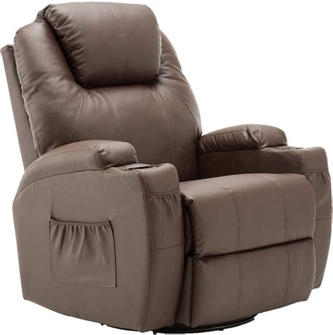 Leather Recliner Swivel Chair - Odditieszone