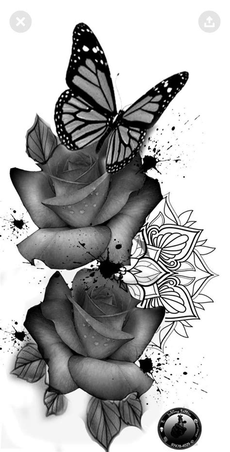 Pin on Tattoos | Butterfly tattoo designs, Tattoos for women flowers, Rose and butterfly tattoo