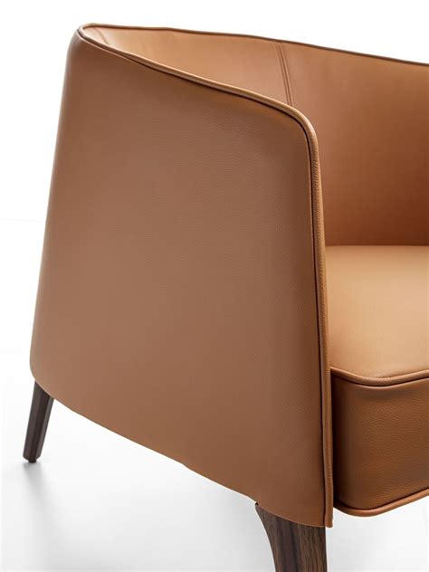 JACKIE | Leather armchair By Frigerio design Gianfranco Frigerio