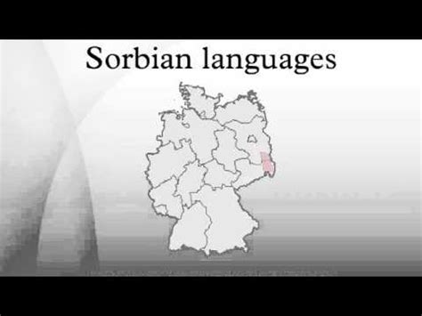 Sorbian languages - YouTube