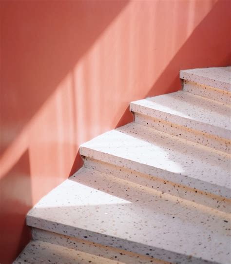 Curved Terrazzo Stairs | Concrete stairs, Stairs treads and risers, Stair nosing
