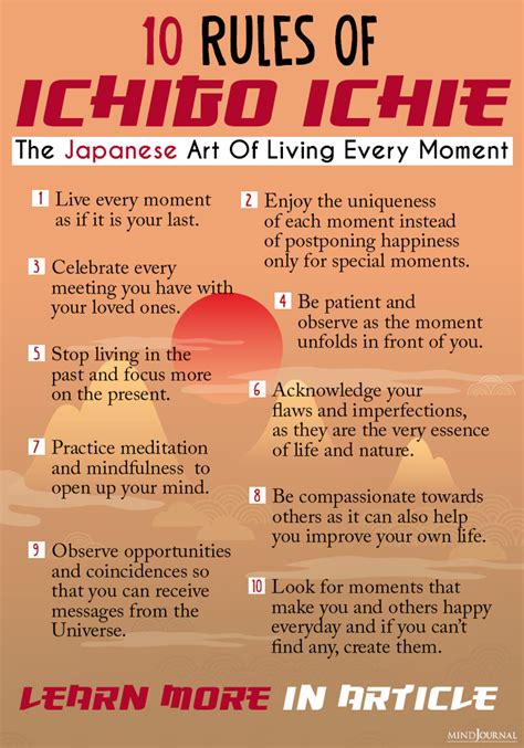 Ichigo Ichie: 10 Principles Of The Japanese Art Of Living Every Moment | Ichigo ichie, Japanese ...