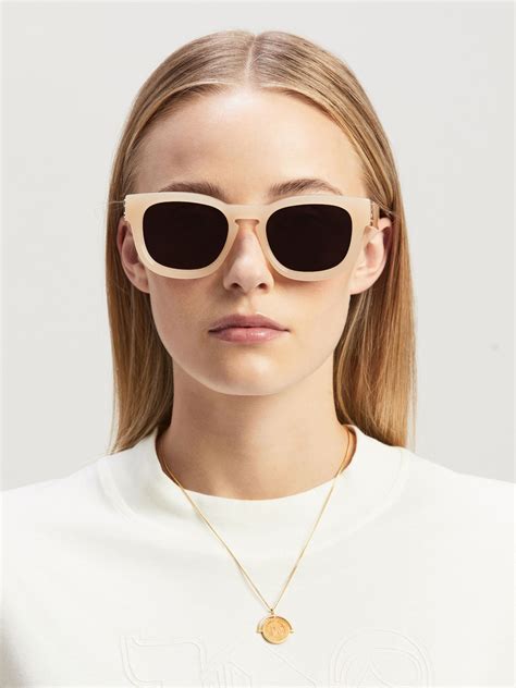 Riverside Sunglasses in neutrals - Palm Angels® Official