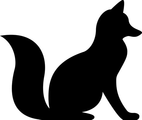 Fox Sitting Svg | Fox silhouette, Animal silhouette, Landscape art quilts