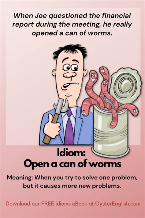 Open a Can of Worms Idiom