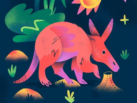 "A" = Aardvark by Tayo on Dribbble