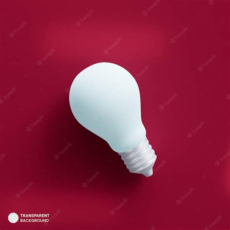 Free PSD | Light bulb energy saving minimal idea concept color of the ...