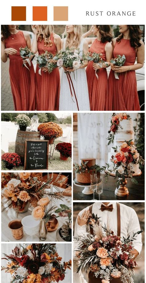 Top 8 Country Fall Wedding Colors for 2024 | CFC🍂