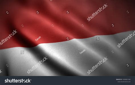 Close Waving Flag Indonesia Flag Symbols Stock Photo 1838081548 ...