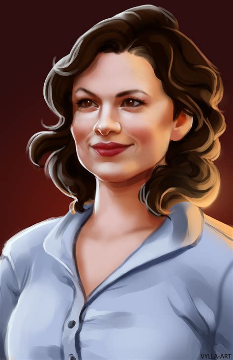[Image: Portraits of Pepper Potts, Peggy Carter,... - things for thingswithwings | Peggy carter ...