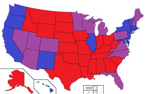 Electoral Map Upon Trump's Victory - Vivid Maps