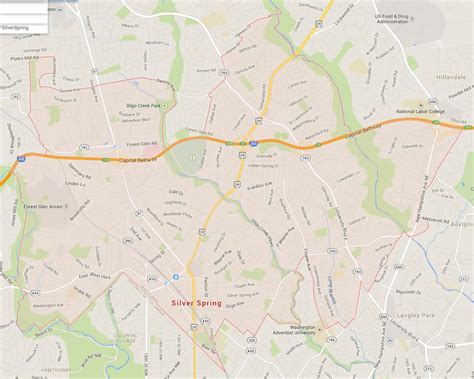 Silver Spring, Maryland Map