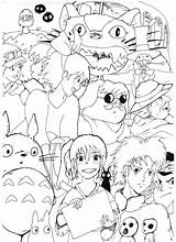 Hayao Miyazaki Coloring Pages sketch template