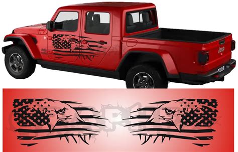 2X Side Vinyl Decals For Jeep Gladiator 2019-2020 | Etsy