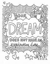 Dream Mindfulness Coloring Pages  Free Printable sketch template