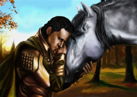 Loki and Sleipnir by Kulibrnda on DeviantArt