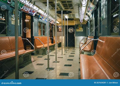 Interior of an Old NYC Subway Car, New York, New York Editorial Photo - Image of rolling ...