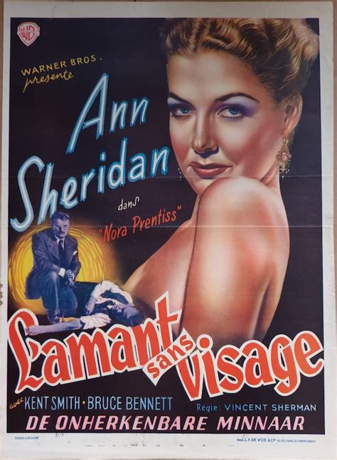 NORA PRENTISS original BELGIAN movie poster 1947 Film Noir ANN SHERIDAN - MOVIE★INK. AMSTERDAM