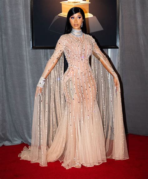 Cardi B Outfit Grammys 2020 - cardjul