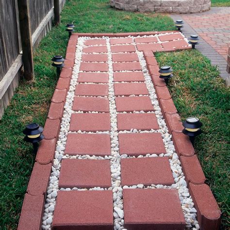 Pavestone 12 in. x 12 in. x 1.5 in. River Red Square Concrete Step ...