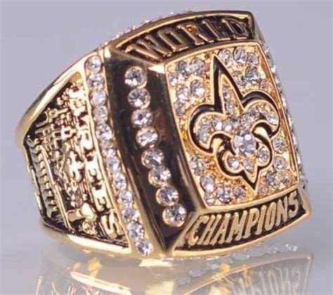 2009 NFL Super Bowl XLIV New Orleans Saints Super Bowl Championship Ring Size 11 For Sale