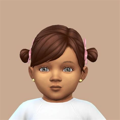 Toddler Stuff Infant Hair Conversion | PandoraSims on Patreon Sims Baby, Sims 4 Teen, Sims 4 Mm ...