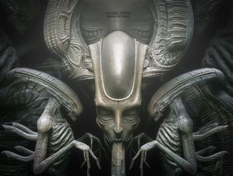 H.R. Giger Tribute, Santiago Betancur | Hr giger art, Hr giger, H.r. giger