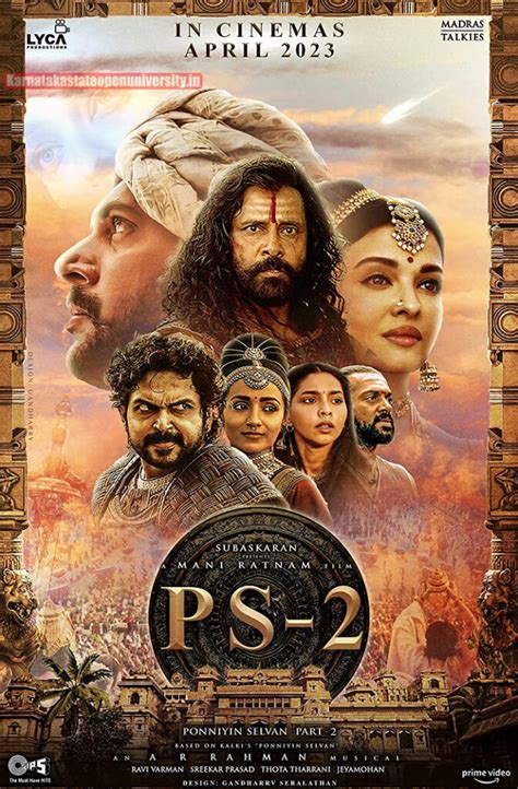 Ponniyin Selvan 2 2024 Release Date, Trailer, Story, Star Cast, Crew ...