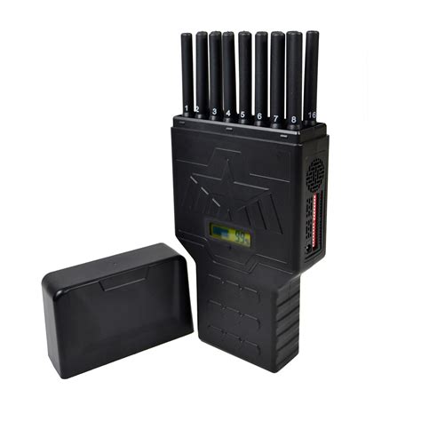 All-in-one Universal 16 Antennas High Power Handheld Signal Jammer Blocker--Cellphone Jammer/RF ...